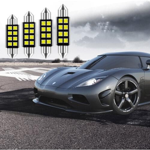 White 2835 8Led Dome Festoon Clearance Led Canbus C5W C10W 36mm 39mm 42mm Car Bulb Reading License Plate Light Door Backup Lamp