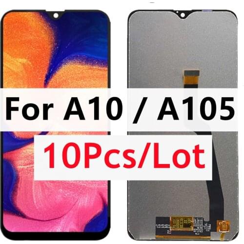 10Pcs A10 Original LCD for Samsung Galaxy A10 A105 A105F SM-A105F LCD Display Screen Replacement Digitizer Assembly 10pcs/Lot