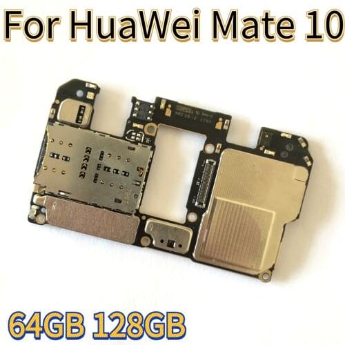 100% Unlocked For HUAWEI Mate 10 Motherboard 64GB 128GB 100% Tested Logic Board For HUAWEI Mate 10 Mainboard WIth Full Chips