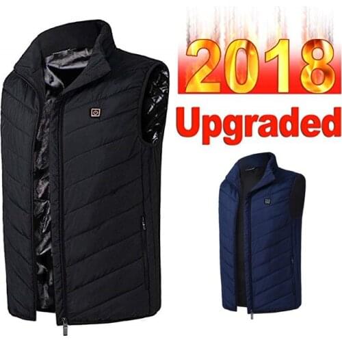 2020 Mens Lightweight Insulated Heated Vest USB Heating Sports Waistcoat Down Vest Warm Coat Heating Waistcoat Women Vest
