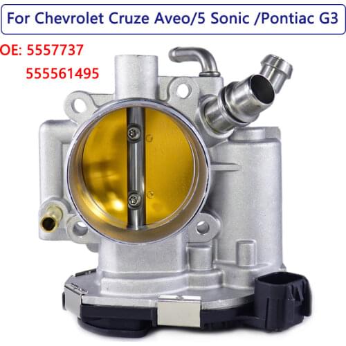 For Chevrolet Aveo Aveo5 Cruze Sonic Pontiac G3 Throttle Body 55577375 55561495 0281750245 V40810017 Air Intake System Wholesale