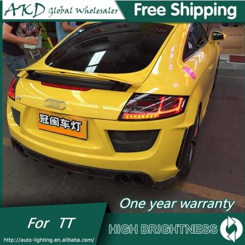 Car Styling Tail Lamp for Audi TT taillight 2006-2013 LED Rear Lamp DRL Dynamic Signal Brake auto Accessories