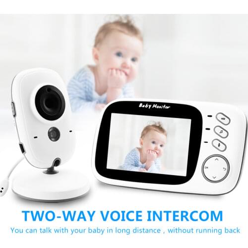 Wireless Video Baby Monitor with 3.2-inch LCD Two-way Audio Call Night Vision Monitoring Security Camera Baby Sitter Monitoring