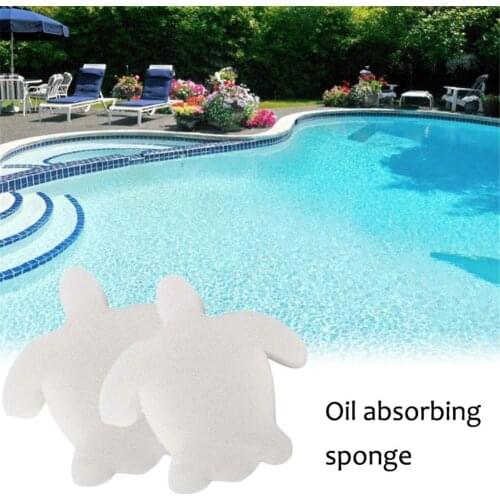 10PCS Turtle shape Pool Oil Absorbing Sponge Hot Tub Sludge Scum Filter Spa Garden Swimming Pool Cleaner Tool