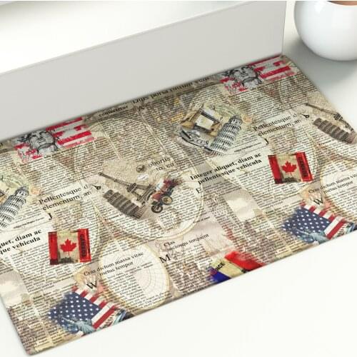 Sofa Floor Mat Kitchen Area Rugs Living Room Bedroom Bathroom Decor Large Carpet Print European Ancient Architecture Photo Album