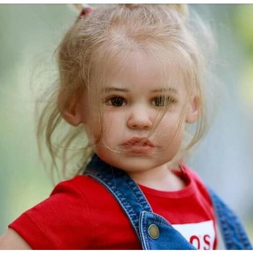 29inch Reborn Doll Kit Linh Lifesize Reborn Toddler Doll Unpainted Unfinished Doll Parts Fresh Color Soft touch Standing Doll