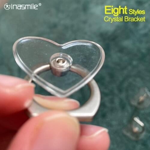 Cute Crystal mobile phone ring holder 360 rotating Telephone Accessory ring holder phone stand Socket for iphone samsung phones