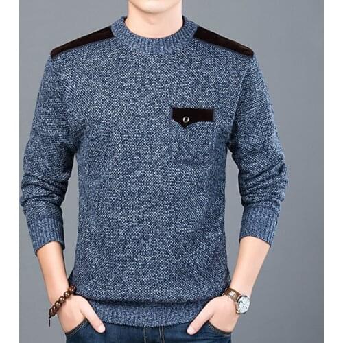 2020 New Fashion Sweater For Mens Pullovers Slim Fit Jumpers Knitwear O-Neck Autumn Korean Style Casual Clothing Male
