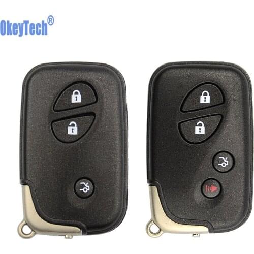 OkeyTech Smart Remote Key Fob Case For Lexus GS430 ES350 GS350 LX570 IS350 RX350 IS250 Replacement Blank Key With TOY48 Blade