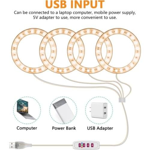 Angel Ring Grow Light DC5V USB Phytolamp For Plants Led Full Spectrum Phyto Lamp For Greenhouses Indoor Plant Seedlings Flower