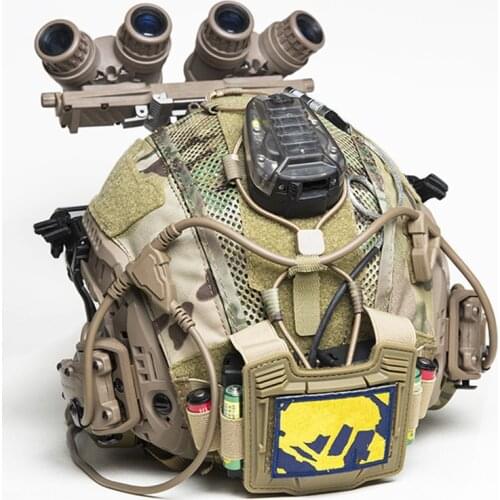 FMA Tactical Maritime Helmet Cover Multifunctional Battery Holder Balanced Pouch Bag BK/DE/MC