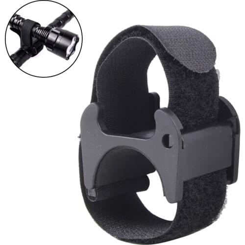 Universal Bicycle Flashlight Holder Mount Multi-Purpose Bike Strap Band Hook & Loop Holder Strap for Hunting Hiking Cycling