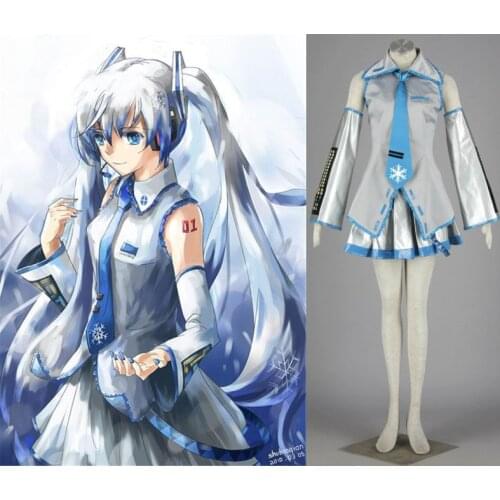 Vocaloid SNOW MIKU cosplay costume halloween