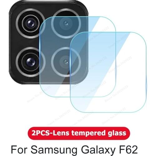 2 Pcs Camera Protector Glass For Samsung Galaxy F62 Camera Lens Protective Glass For Samsung F62 Sumsung F 62 Mobile Phone Film