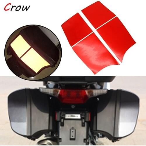 1 set of black and red reflective sticker hard saddle bags for BMW R1200RT R1200ST R1200R K1200GT K1300GT 2005-2013