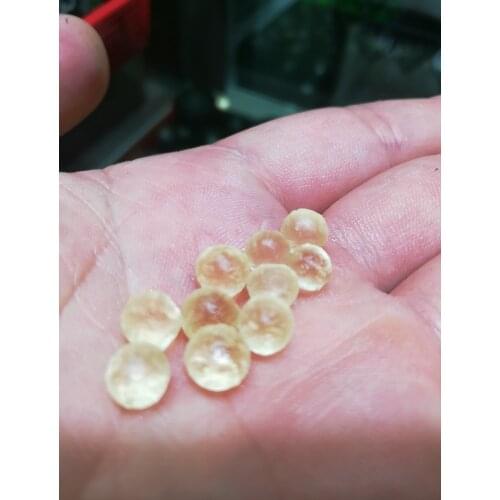 10 PC New product natural glass Czech yellow meteorite crystal reiki treatment stone energy ward off evil spirits