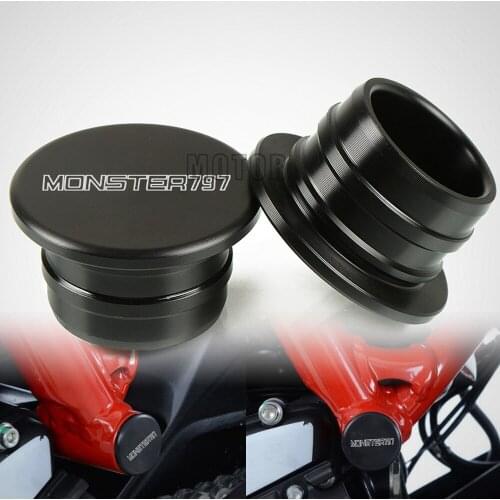 2 Piece Motorcycle Nylon Swingarm Frame Hole Plugs Caps Cover For Ducati MONSTER 797 2017-2018 Swing Arm Frame Plug Protection