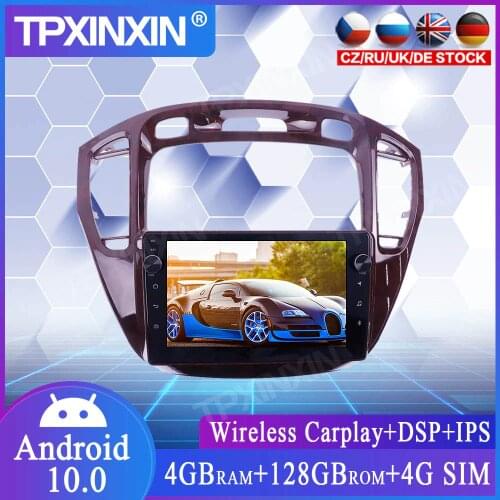 For Toyota Highlander 2002+ Android Car Stereo With Screen 128G Car Multimedia Stereo Player Headunit Audio Radio GPS Navigtion