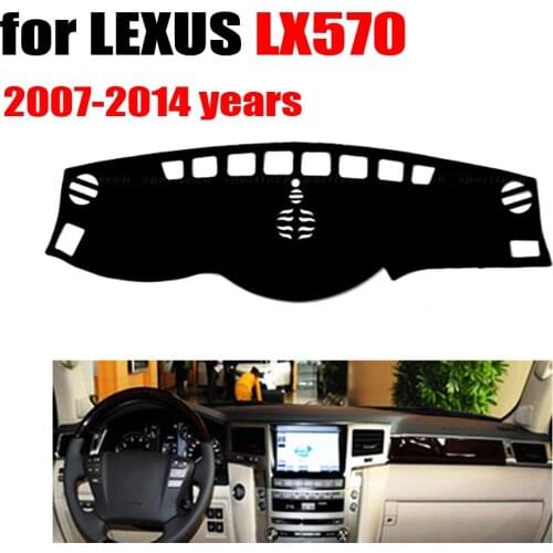 Car dashboard cover mat For LEXUS LX570 2007-2014 years Left hand drive dashmat pad dash covers auto dashboard accessories