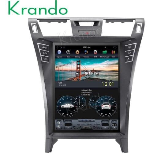 Krando Android 9.0 4G 32G 12.1" tesla style Vertical screen car radio gps navigation for Lexus LS460/LS600 2006-2011 Audio