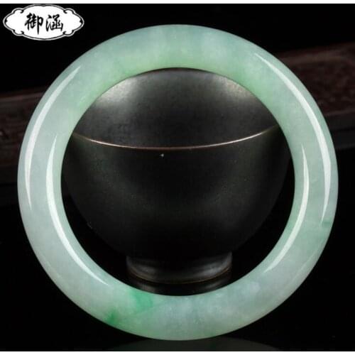 Bracelet luxe Myanmar jade bracelet female ice type old pit jade צמידים לנשים pulseira красная нить на руку バングル