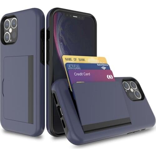 Candy Color Cards Slots Cover For iPhone 12 12Mini 12Pro MAX X XR XS MAX SE 2 2020 Business Case For iPhone 11 11pro 6S 7 8 Plus