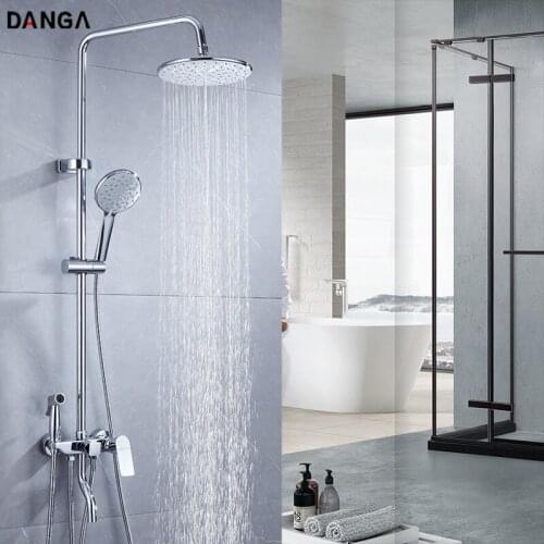 Shower System Bathroom Shower Set Shower Faucet Household Shower Head Handlead Shower Wall-mounted Shower With Spray Gun