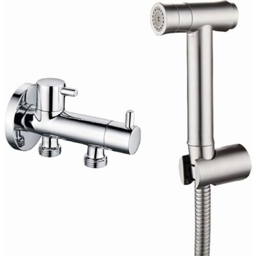 Stainless steel two function Toilet Hand held Bidet Diaper Sprayer Shower Shattaf Bidet Spray Douche kit Jet BD555