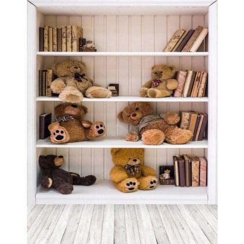 LIFE MAGIC BOX Photography Backdrops Kids Shelf Bear Studio Photography Photography Background S-2260