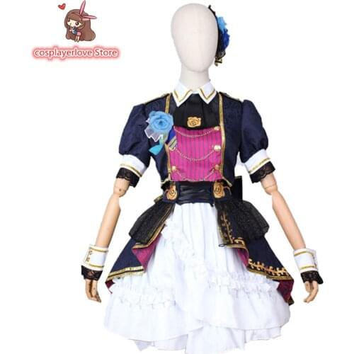 Hot game BangDream Roselia Hikawa Sayo Cosplay Costume Halloween Christmas Costume