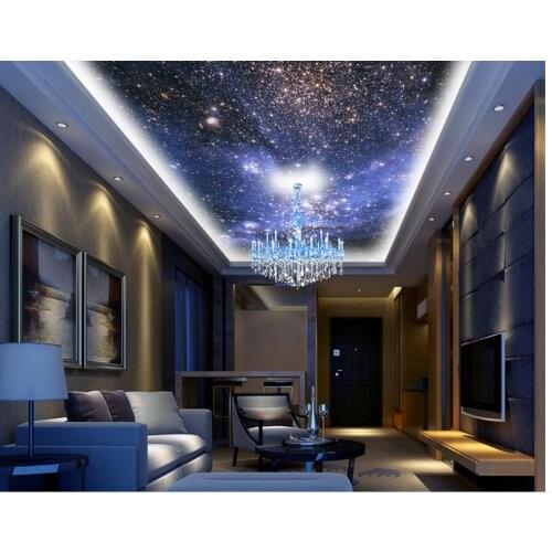 Customized wallpaper for walls Home Decoration Night sky zenith ceiling design sky ceiling wallpaper