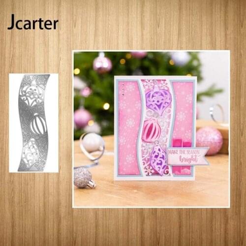 Curved Pendant Ball Background Metal Cutting Dies Shape Scrapbook Craft Die Cut Stencil Card Make Mould Sheet Decoration Design
