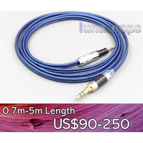 LN006824 2.5mm 4.4mm XLR 3.5mm High Definition 99% Pure Silver Earphone Cable For Sennheiser Momentum 1.0 2.0 On-Ear Headphones
