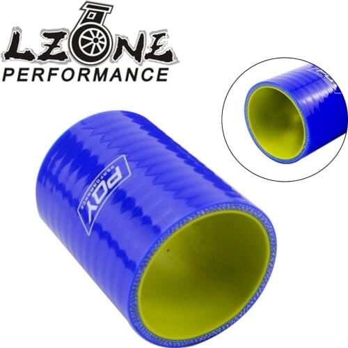 LZONE - 2" 51mm Straight Silicone Intercooler Turbo Intake Pipe Coupler Hose BLUE & YELLOW JR-SH0020-QY