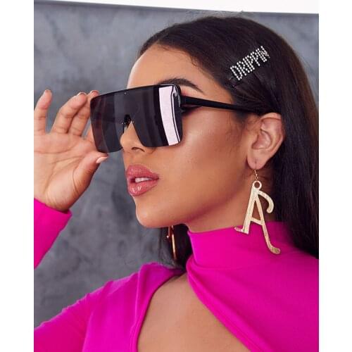 Oversize Fashion Fashion Sunglasses Colorful Clear Sunglasses Square Shading Beach Glasses for Women
