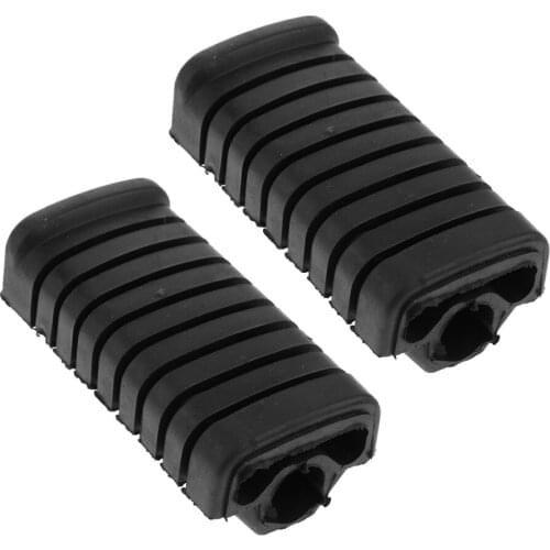 Motorcycle Rubber Nonslip Footrest Foot Peg Cover for WY125 - Black