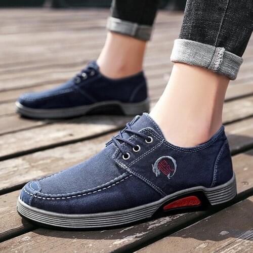 Casual Mans Canvas Cotton Shoes Loafers Lace-up Light Black Men Run Sneakers Male Footwear Flats Luxury Shoes