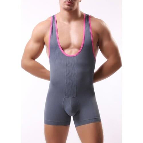 Male Bodysuit Shaper Mens Underwear onesie faja hombre Body Suits Sexy Penis Pouch Joint Clothing Jumpsuit Sleepwear Shapewear