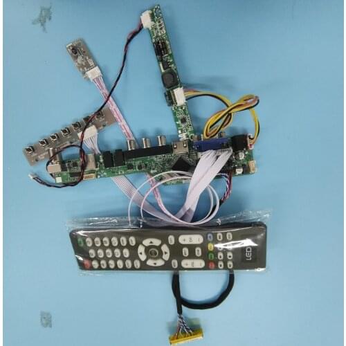 Kit for LP133WX2-TLC7 Panel Screen 13.3" VGA HDMI 1280X800 30pin DIY CVBS LED LVDS TV AV USB LCD Controller board