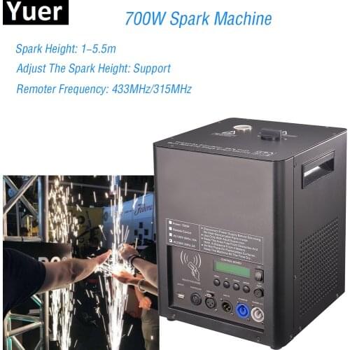 Newest DJ Equipment 700w Cold Spark Firework Fountain Machine Dmx And Remote Control For Wedding And Disco Party Stage Effect