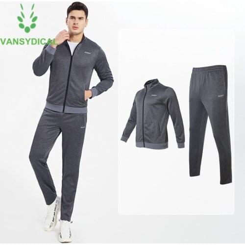 Autumn Winter Sportswear Men Sports Suit Running Set Workout Jacket and Pants Outfit Outdoor Fitness Training Jogging Tracksuits