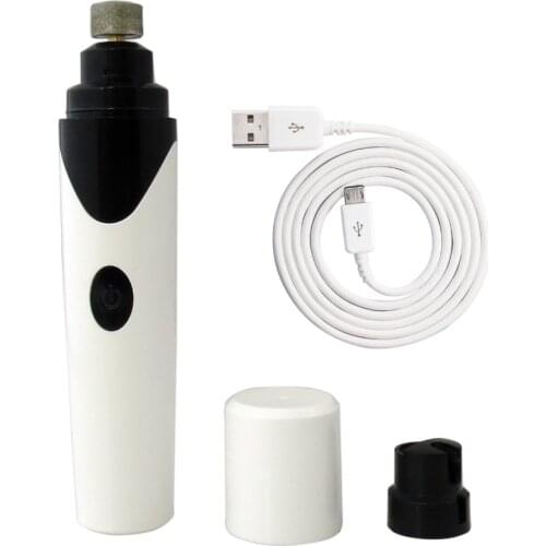 Rechargeable Dog Nail Grinders USB Charging Pet Nail Clippers Quiet Electric Dog Cat Paws Nail Grooming Trimmer Tools