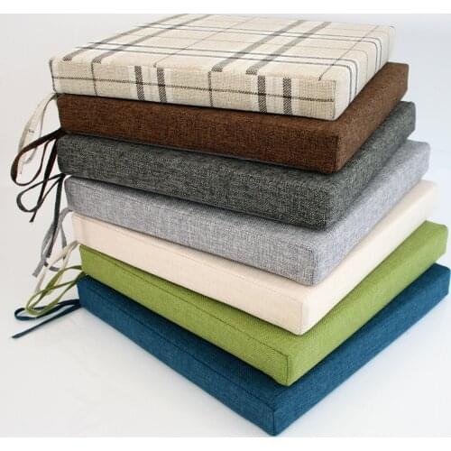 New Linen Cushion Foam Lumbar Pain Relief Cushion Office Chair Seat Cushion Sofa