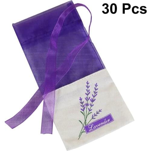 Lavende Sachet Bags Portable Flowers Printing Beautiful Fragrance Lavender Sachet Bag for Seeds Dry Flowers Sachet Bags A30