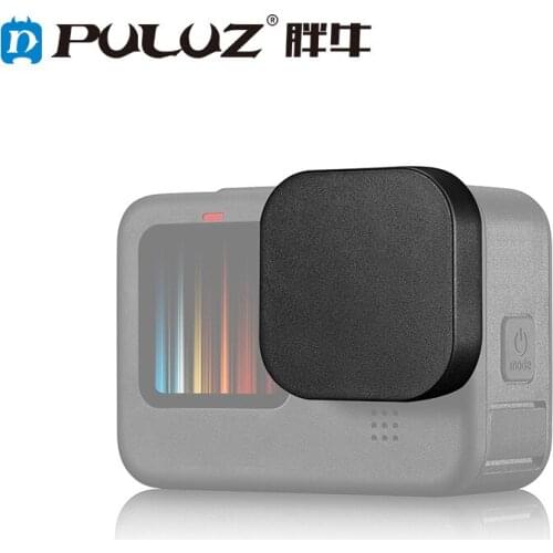 PULUZ for GoPro HERO9 Soft TPU Rubber Scratch-resistant Camera Lens Protective Cap Cover Black