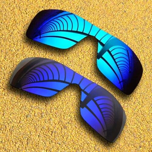 Ice Blue&Purple Polarized Replacement Lenses for-Batwolf Frame 100% UVA & UVB