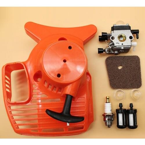 Recoil Starter Carburetor Air Filter Kit For STIHL FS55 FS46 FS45 FS38 FC55 HL45 KM55 FS 55 Trimmer Edger Weedeater 41401200619