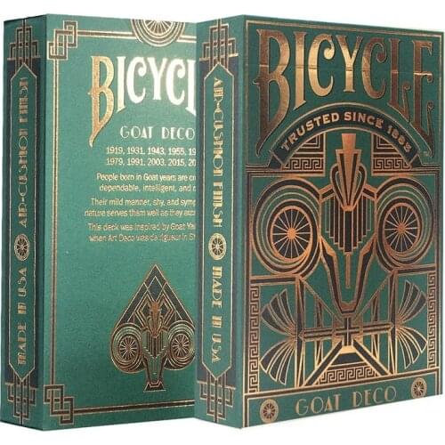 Bicycle Goat Deco Deck Standard Playing Cards USPCC Limited Edition Sealed New Magic Cards Magic Props Close Up Magic Tricks