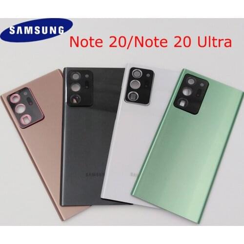 Samsung Note 20 N980 Housing Back Cover Rear Battery Door Case Replacement Parts For Galaxy Note 20 Ultra N985&Camera Frame Lens