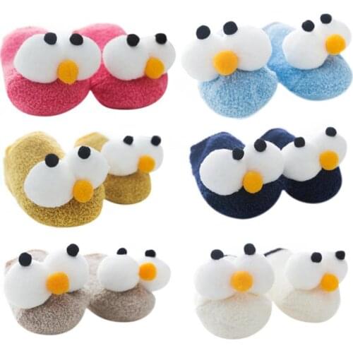 Newborn Slipper Shoes Boots Anti-slip Socks Big Eyes Creative Cartoon For Baby Girl Boy Socks 0-3 Year